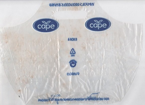cape white seedless grapes product of south africa product d afrique du sud