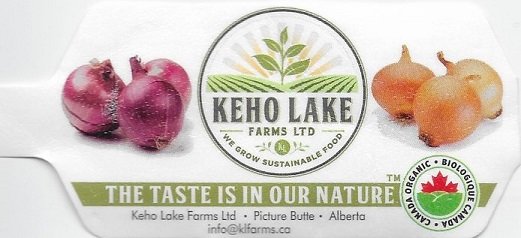Keho lake farms ltd the taste is in our nature oignons jaune product of canada 1,36kg 85447300114
