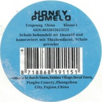 Honey Pomelo ursprung China klasse 1 8718868191151 china