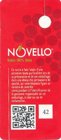 Novello raisin 100% italia QR 42