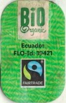 bio organic ecuador flo-id: 39421 fairtrade