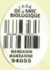 usa e-u. organic biologique mandarin mandarine 94055