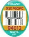 Sun Pacific organic 94012 navel usa