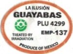 Guayabas la ilusion plu 4299 emp 137 treated by irradiaton produce of mexico