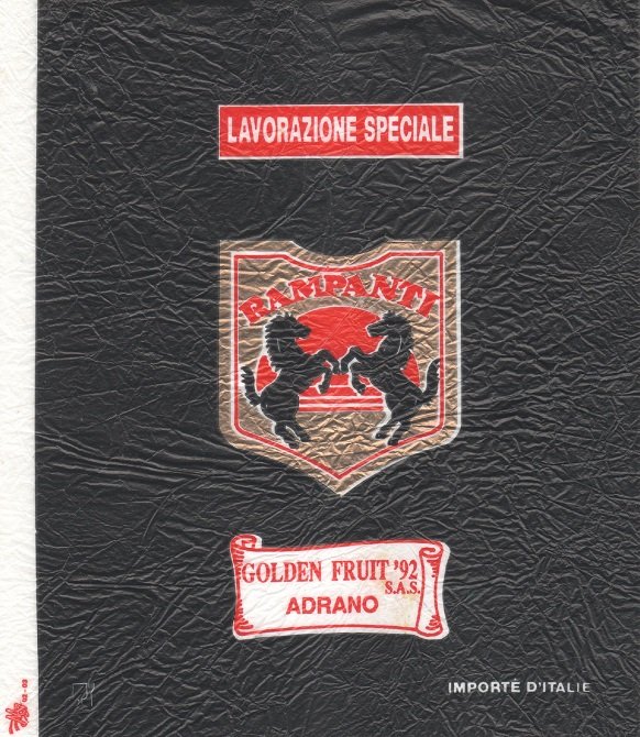 Rampanti lavorazione speciale golden fruit adrano importe d italie
