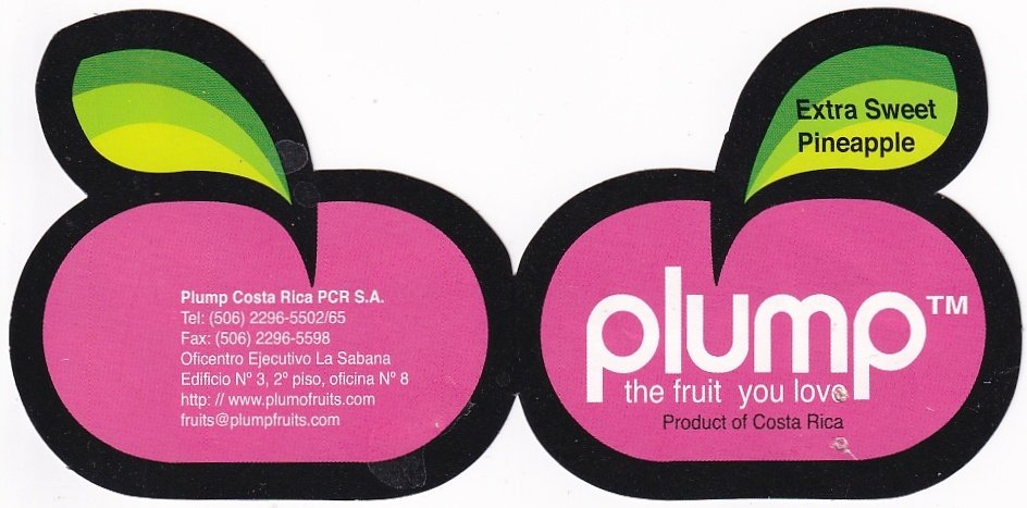 Plump the fruit you love product of costa rica