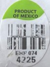 4225 emp 074 product of mexico
