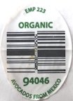 organic emp 223 avocados from mexico 94046