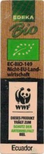 Edeka bio ec-bio-149 nicht-eu-land-wirtschaft wwf dieses produkt tragt zum schutz der artenvielfalt bel ecuador