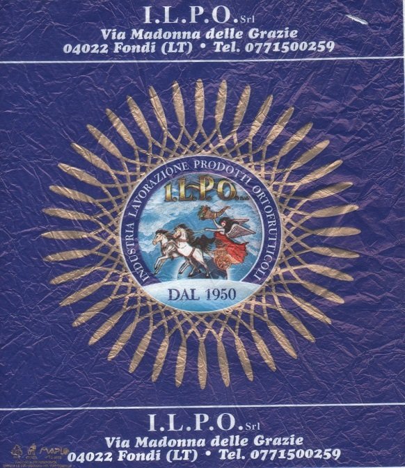 I.l.p.o. industria lavorazione prodotti ortofrutticoli dal 1950 I.l.p.o. srl via madonna delle grazie 04022 fondi lt