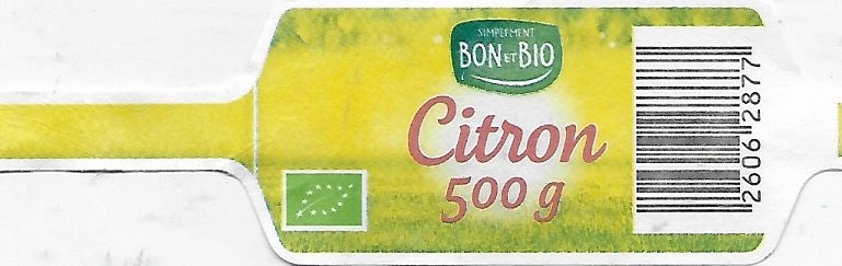 Simplement bon & bio citron 500g 26062877 origine espagne