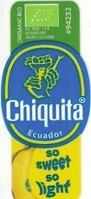 Chiquita organic bio ec-bio-149 ecuador agriculture #94232 ecuador so sweet so light