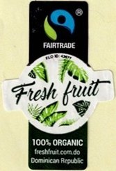 Fresh fruit fairtrade flo id 43677 100% organic freshfruit.com.do dominican republic