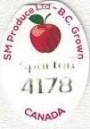 SM produce ltd B.C. grown spartan 4178 canada