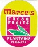 Marce s fresh fruits plantains plu #4235