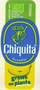 Chiquita organic bio ec-bio-140 ecuador agriculture #94232 ecuador grows on plants