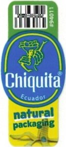 Chiquita #94011 ecuador natural packaging