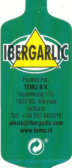 ibergarlic packed for Temu