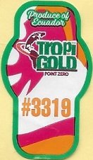 Tropi gold point zero produce of ecuador #3319