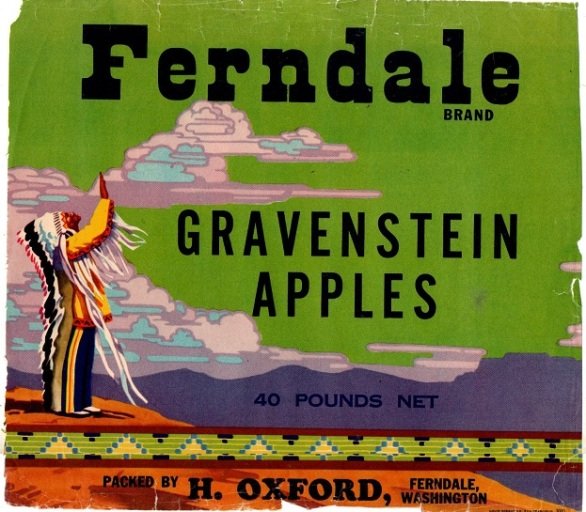 ferndale brand gravenstein apples