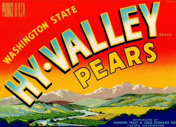 hy valley pears prduce of usa
