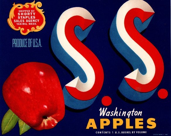 s s waashington apples produce of usa