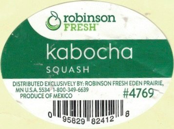 Robinson Fresh kabocha squash produce of mexico #4769 095829824128