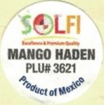 Solfi excellence & premium quality mango haden plu #3621 product of mexico