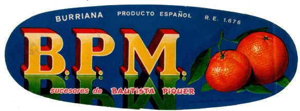 b m p sucesores de bautista piquer burriana re 1676 producido en espana