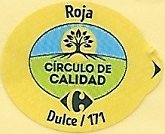 Circulo de calidad roja dulce / 171