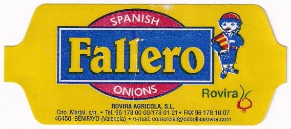 Fallero spanish onions rovira