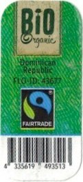 Bio Organic Domincan Republic FLO-Id: 43677 fairtrade 4335609493513