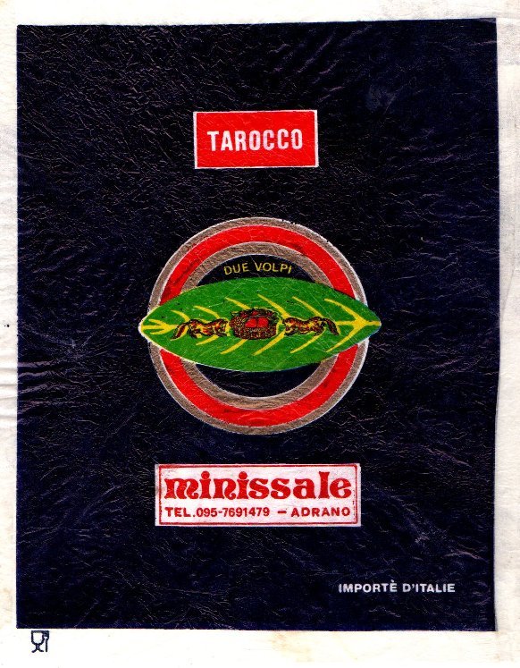 Tarocco due volpi minissale adrano importe d italie