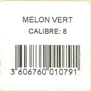 melon vert calibre : 8 3606760010791