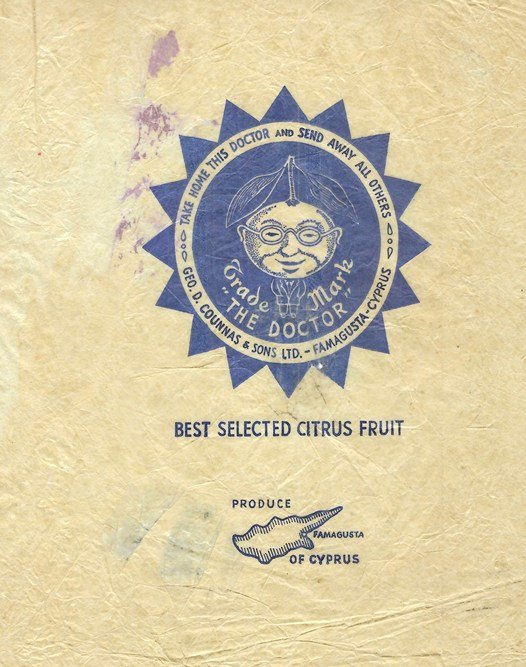 the doctor take home this doctor and send away all others geo d counnas & sons ltd famagusta cyprus best selected citrus fruit produce of cyprus