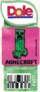 Dole Minecraft tm & c mojang ab. dole.com/minecraft #4011