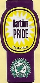 Latin pride costa rica rainforest alliance certified