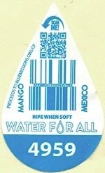 Water for all proceeds to bluemissions.org/cf mango mexico ripe when soft 4959