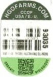 HGOFARMS.COM ccof usa e.-u. 93035 white nectarine nectarine blanche organic biologique