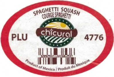 Chicural spaghetti squash courge spaghetti plu 4776 product of mexico produit du mexique