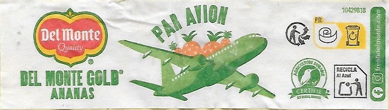 del monte quality ananas avion freshdelmonte.com  del monte gold® ananas al azul certifie