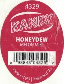 Kandy 4329 honeydew miel 098843043292  produce of usa produit des eu