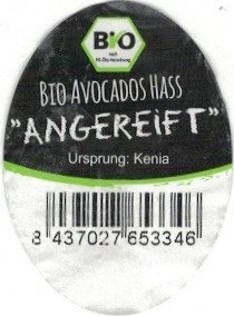 Bio nacht eg-oko-verodnung bio avocados hass angereift ursprung: kenia 8437027653346