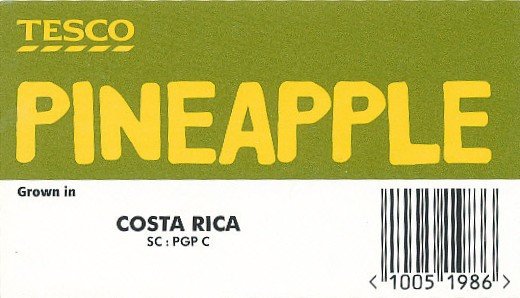 Tesco pineapple Costa Rica SC:PGP C <10051986>