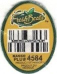 Fresh Beats produce growers mango plu #4584 product of mexico produit du mexique