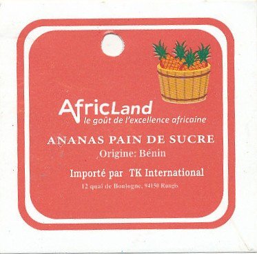 Africland ananas pain de sucre  le goût de l'excellence africaine importé par tk international