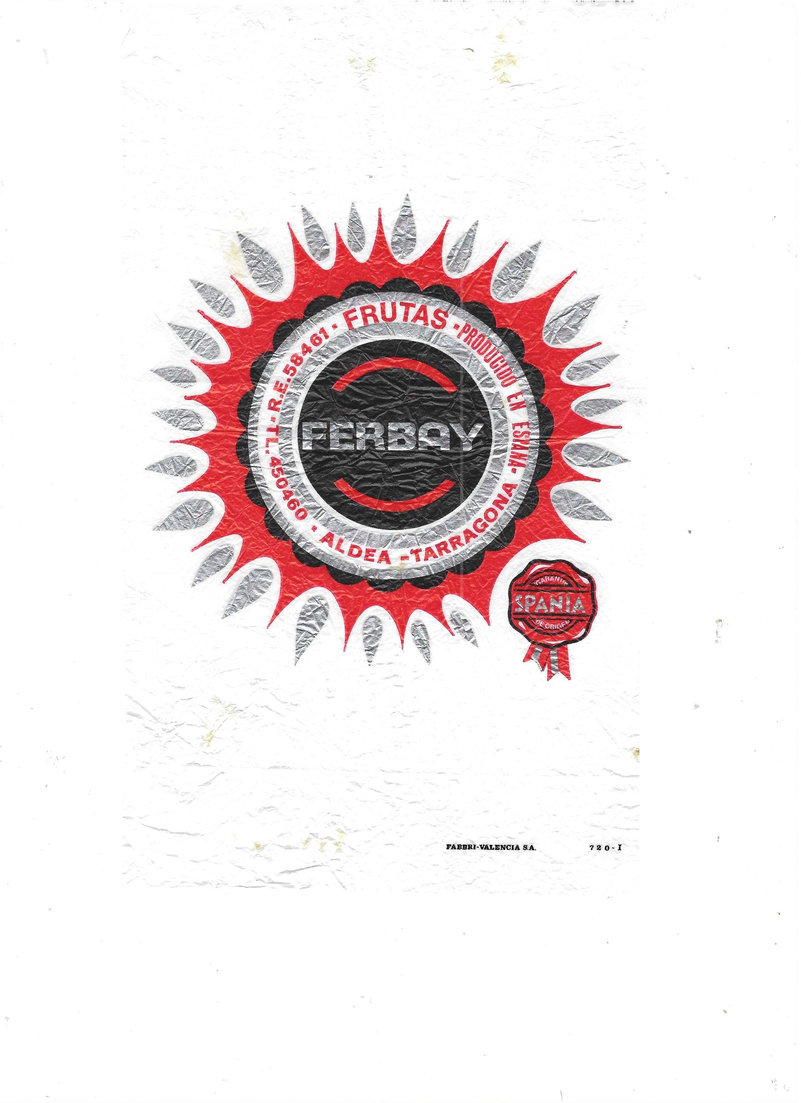 ferbay frutas producido en espana aldea tarragona spania