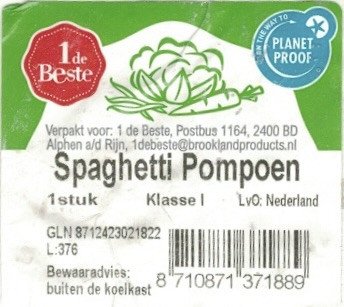 1e de beste spaghetti pompoen lvo: Nederland 8710871407434