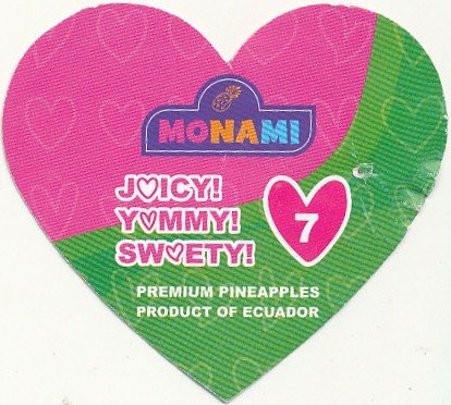 monami juicy! yummy! sweety! premium pineapples product of ecuador 7