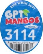 gpt mangos  ripe when soft mexico 3114 850063305037